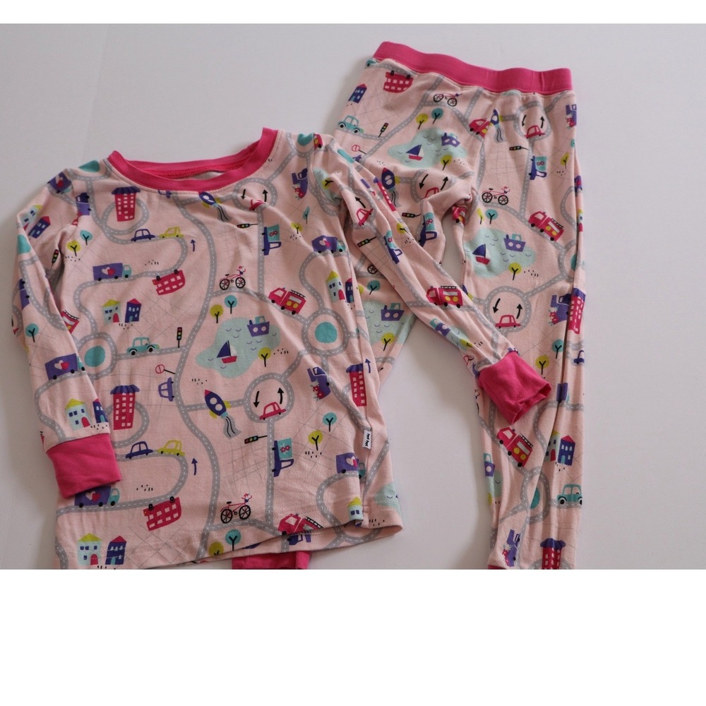 Little Sleepies Rosy Road Two-Piece Pajama Set 2T